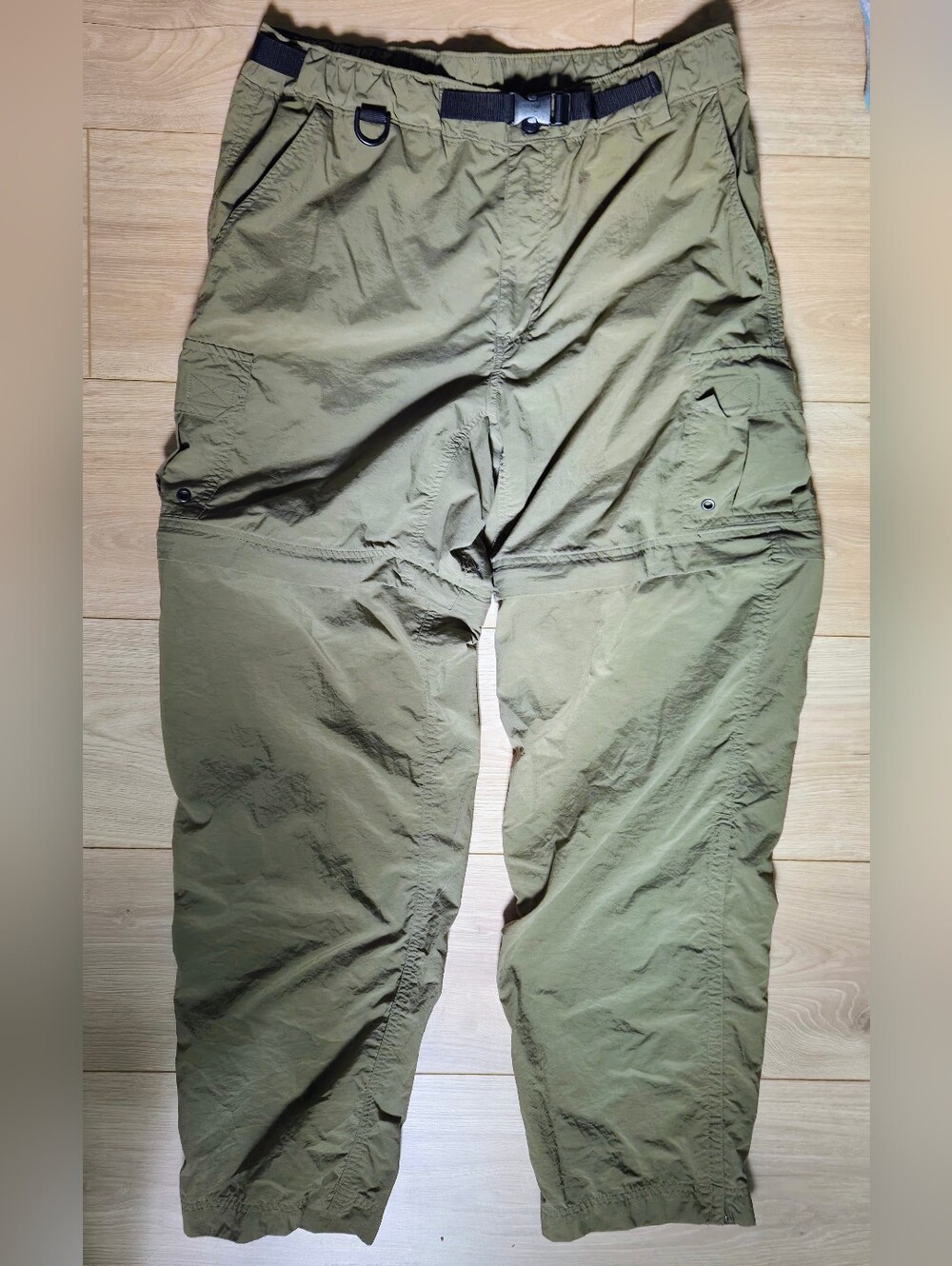 REI Women's Olive Green Straight-Leg Convertible Cargo Pants